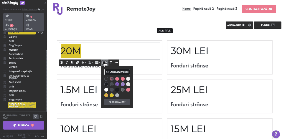 Cum să faci o infografică pentru marketing digital - Utilizarea uimitoare pentru crearea infografică - Stilare și formatare