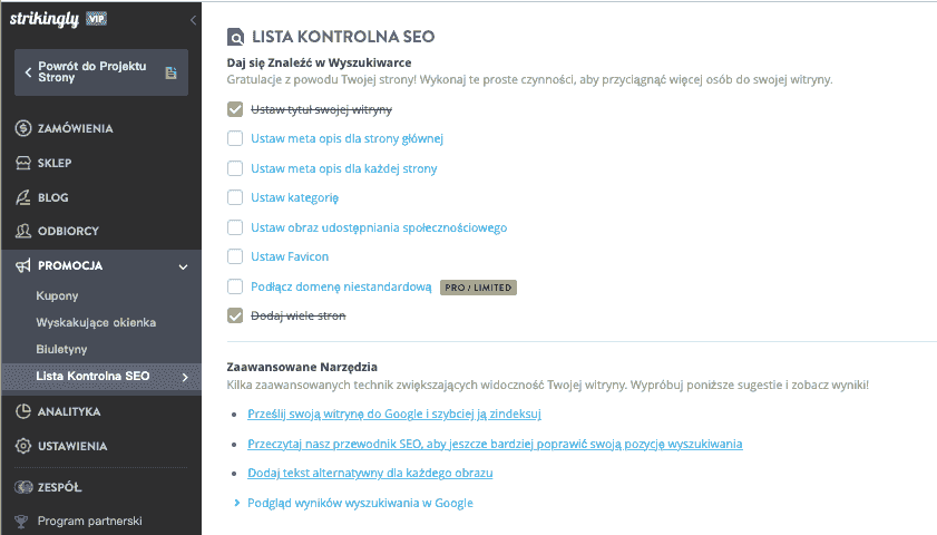 Jak Strikingly Może Pomóc w Marketingu Przy Ograniczonym Budżecie - Optymalizacja SEO
