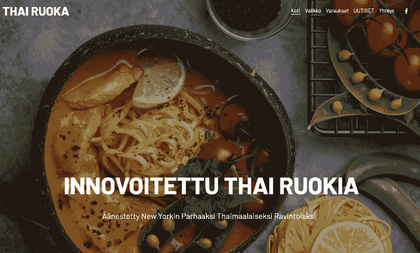 Thai Cuisine -malli Strikinglyltä