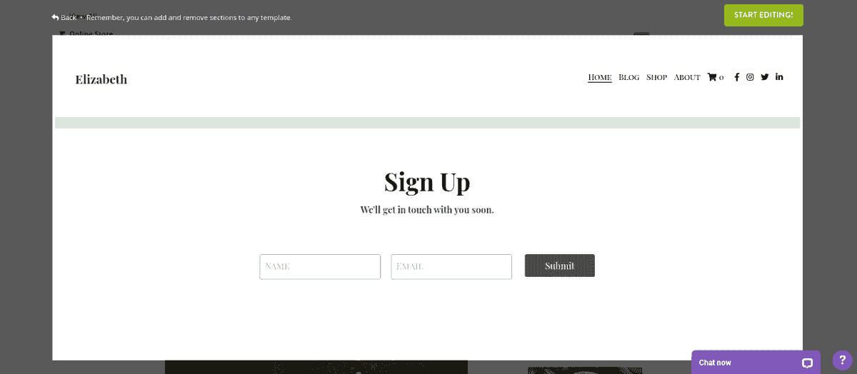 Utilizarea Strikingly pentru promovarea blogului - butoane call-to-action (CTA)