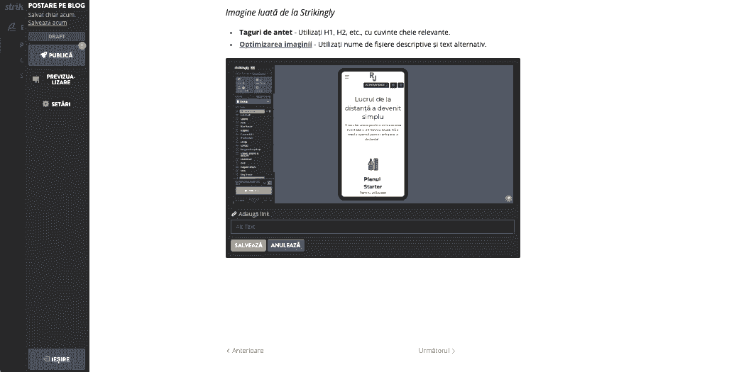 Site web static vs. dinamic - Alegerea designului potrivit pentru afacerea dvs. - Utilizarea Strikingly pentru optimizarea SEO - Optimizare pentru imagini