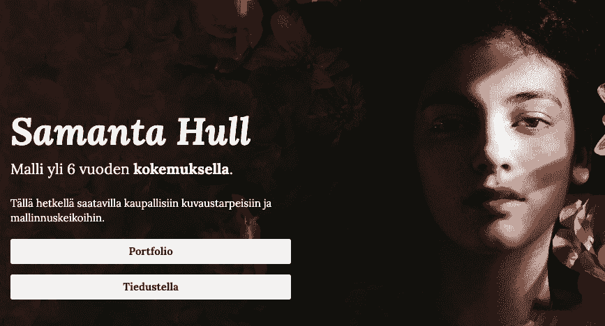 Samantha Hull Modelling Template Strikinglyltä