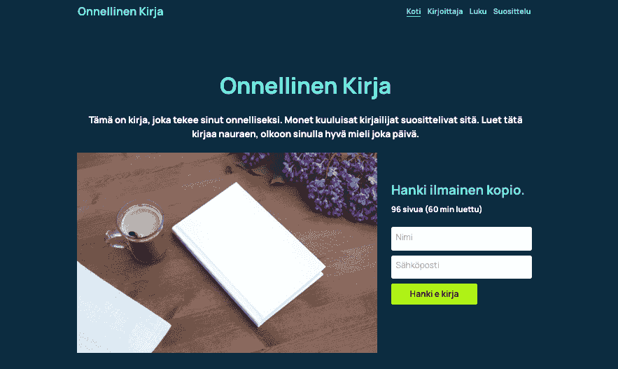 Happy Book Template Strikinglyltä