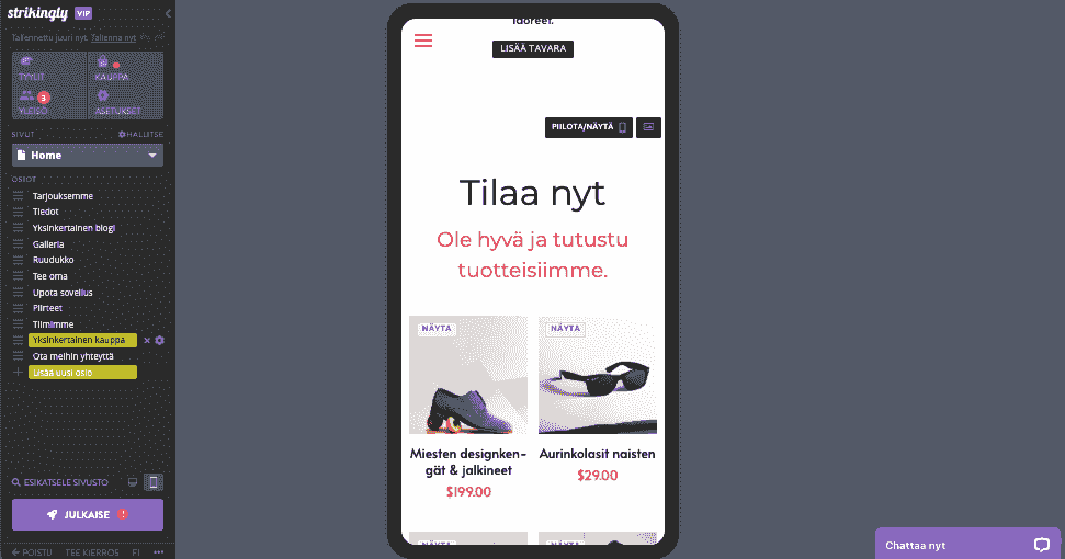 Joulunajan verkkosivustoliikenne Strikingly-mobiiliresponsiivisuuden avulla