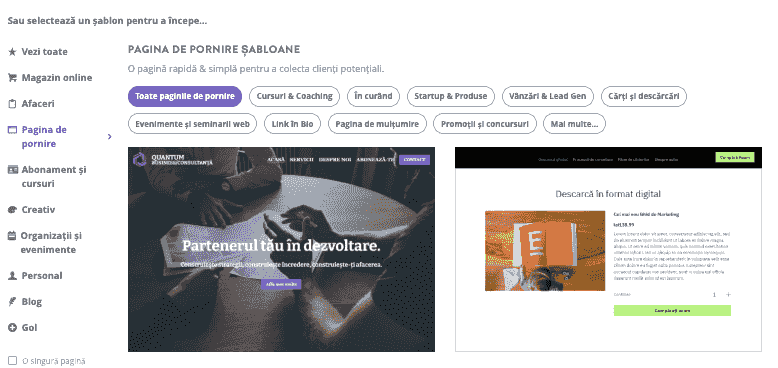 Cum să direcționezi anunțurile cu Strikingly - Adaugă linkul către site-ul tău Strikingly
