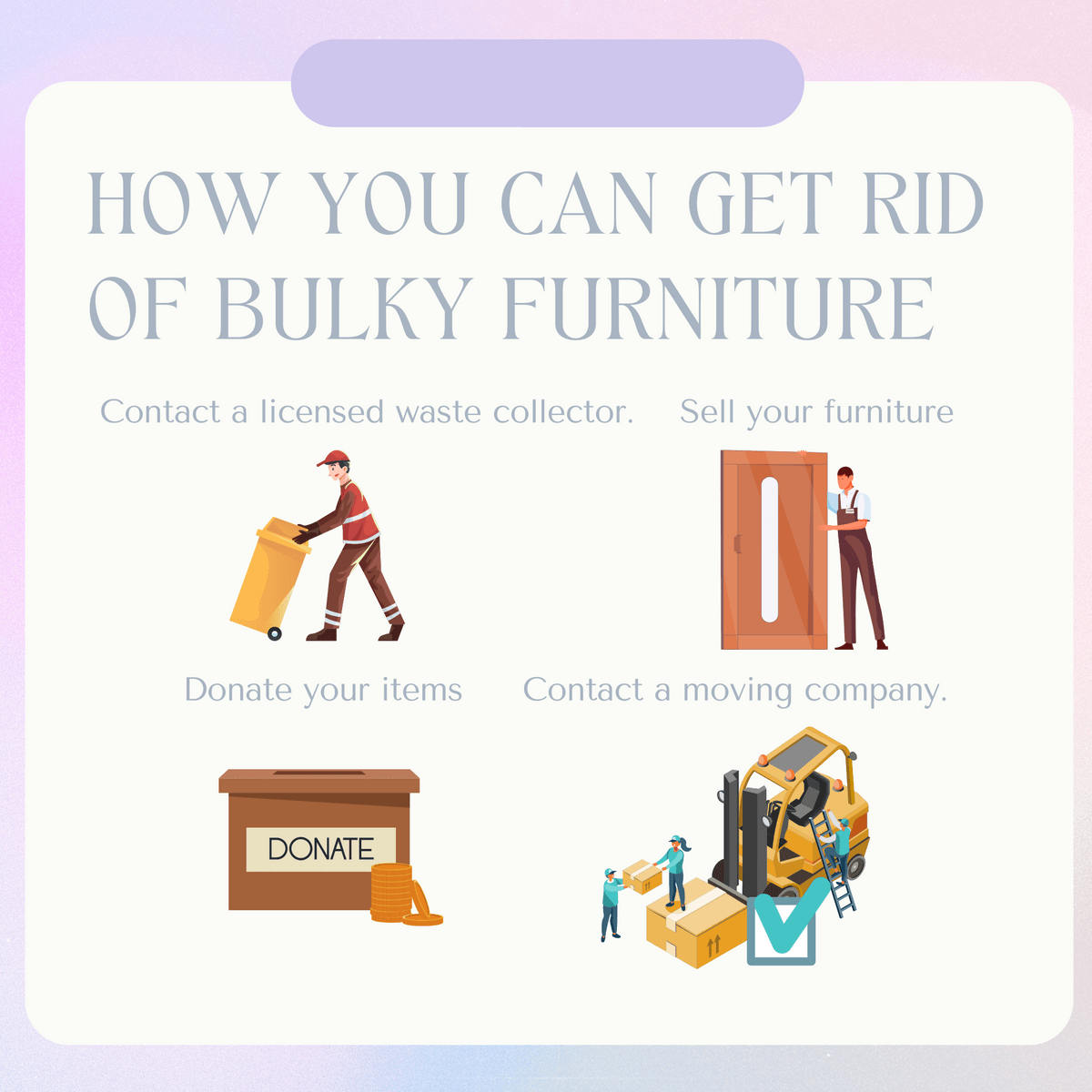Moving Out How Do I Dispose Bulky Items? Disposal Se...