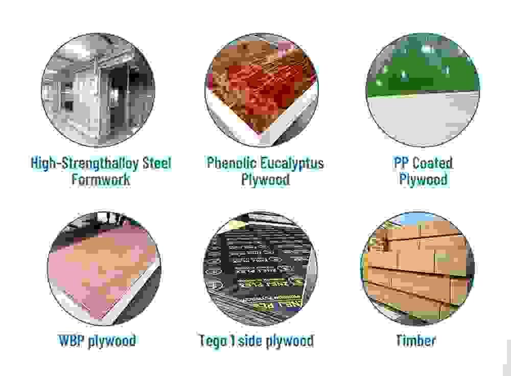 film faced plywood  steel formwork