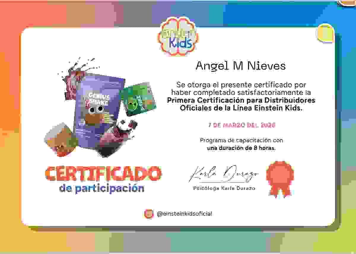 Join us to discover how a comprehensive approach can enhance the cognitive and emotional development of children. Boost the learning and creativity of your child An educational and nutritional approach designed to support the cognitive and emotional development of children.
Line 2
Inspired by child development methodologies used by specialists in psychology, nutrition, and well-being.
3️⃣ COLORS OF THE LANDING
To look professional and trustworthy.
Main blue
#1E3A8A
Bright blue
#2563EB
Creativity yellow
#FBBF24
Clean white
#FFFFFF
Text gray
#374151
This communicates:
intelligence
science
childhood
trust
4️⃣ STRUCTURE OF THE OFFICIAL LANDING (COVER)
This does NOT have representatives.
HERO
Title
Awaken your child's extraordinary potential
Subtitle
Einstein Kids is an educational and nutritional approach designed to support the cognitive, emotional, and creative development of children.
Button:
Learn about the program Join us to discover how a comprehensive approach can enhance the cognitive and emotional development of children. Boost the learning and creativity of your child An educational and nutritional approach designed to support the cognitive and emotional development of children.
Line 2
Inspired by child development methodologies used by specialists in psychology, nutrition, and well-being.
3️⃣ COLORS OF THE LANDING
To look professional and trustworthy.
Main blue
#1E3A8A
Bright blue
#2563EB
Creativity yellow
#FBBF24
Clean white
#FFFFFF
Text gray
#374151
This communicates:
intelligence
science
childhood
trust
4️⃣ STRUCTURE OF THE OFFICIAL LANDING (COVER)
This does NOT have representatives.
HERO
Title
Awaken your child's extraordinary potential
Subtitle
Einstein Kids is an educational and nutritional approach designed to support the cognitive, emotional, and creative development of children.
Button:
Learn about the program