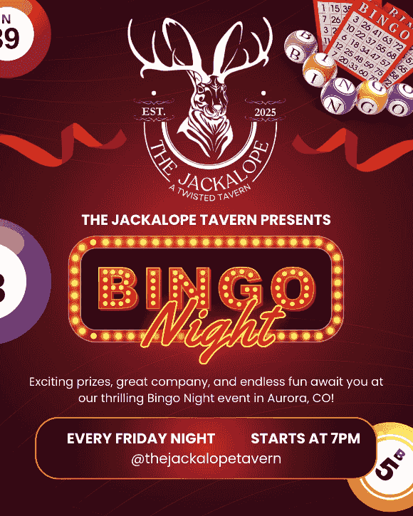 bingo night, events, the jackalope tavern, aurora, co bingo night, events, the jackalope tavern, aurora, co