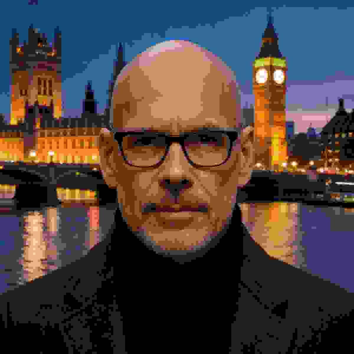 Johannus M.W. Demers, Executive Creative Architect and founder of Unreal Aura Intelligence, photographed against the illuminated London skyline at dusk with the Houses of Parliament and Big Ben in the background Johannus M.W. Demers, Executive Creative Architect and founder of Unreal Aura Intelligence, photographed against the illuminated London skyline at dusk with the Houses of Parliament and Big Ben in the background