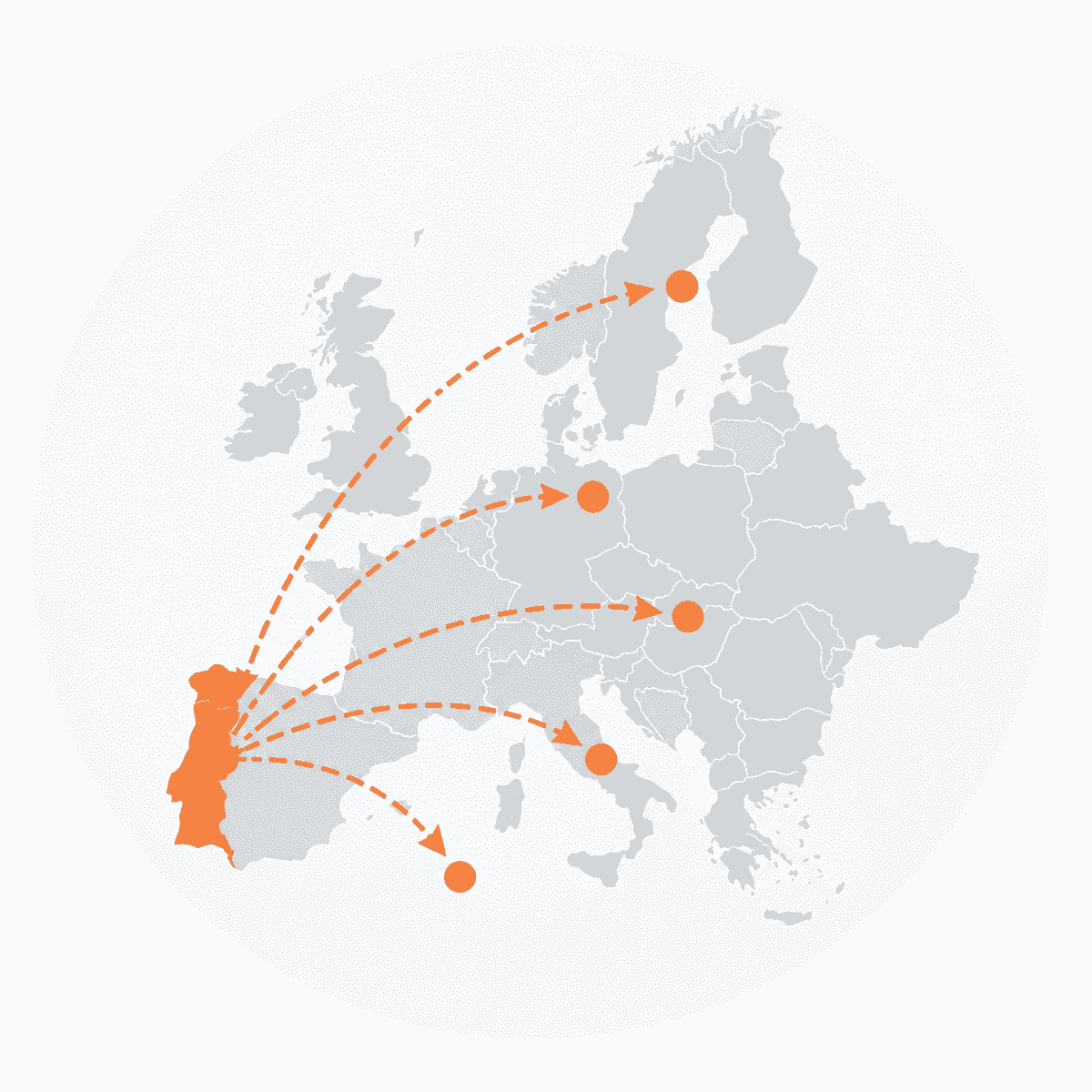 Portuguese educational mobility groups travelling to destinations across Europe Portuguese educational mobility groups travelling to destinations across Europe