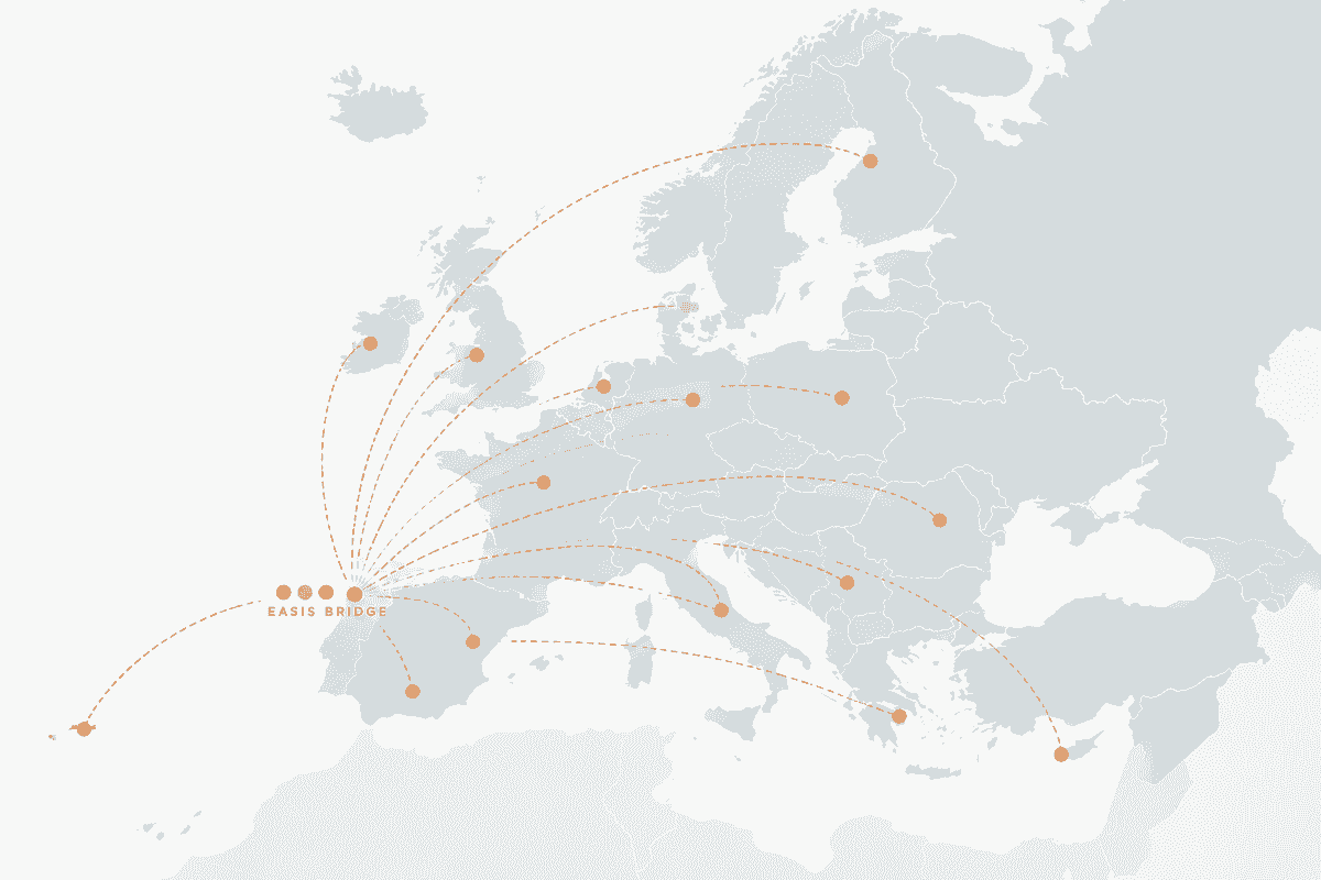 EASIS Bridge network connecting Porto with educational partners and mobility destinations across Europe EASIS Bridge network connecting Porto with educational partners and mobility destinations across Europe