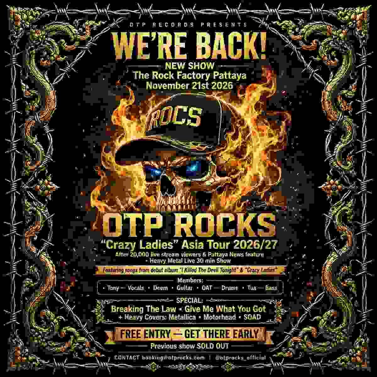 We draw inspiration from the legends of heavy metal while forging our own unique sound. Our commitment to authenticity and creativity drives us to push boundaries and explore new musical territories. Our Journey Through Sound HEAVY METAL ROCK BAND