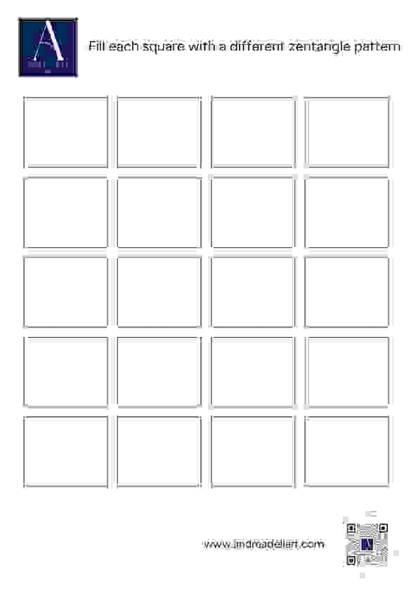 The Mindful Zentangle Grid is a mindfulness art practice where you fill in the squares of a grid with new or different Zentangle pattern The Mindful Zentangle Grid is a mindfulness art practice where you fill in the squares of a grid with new or different Zentangle pattern