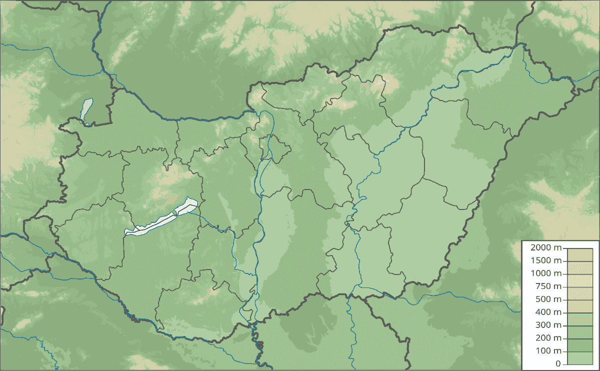 Location of Nagyrév in Hungary
