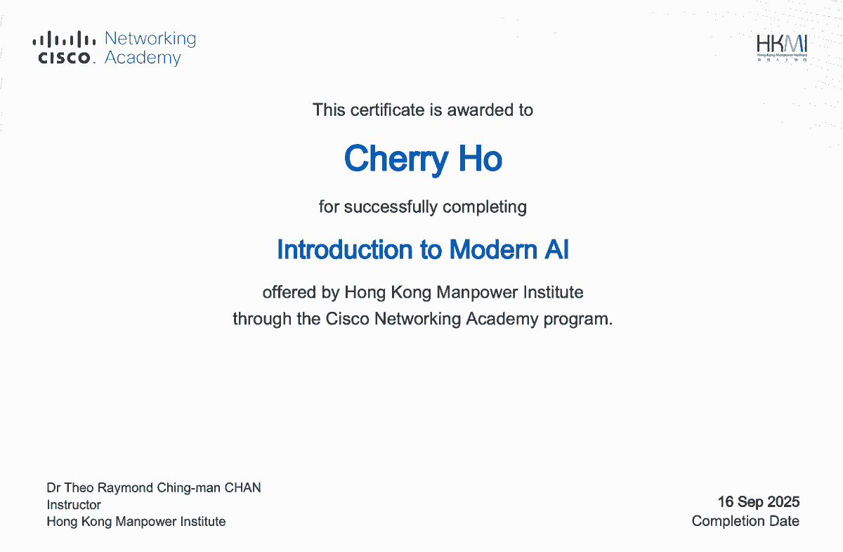 Ho Lai Tan Cherry, Cherry Ho, Introduction to Modern AI, 94779996 Ho Lai Tan Cherry, Cherry Ho, Introduction to Modern AI, 94779996