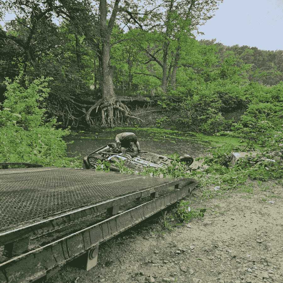 Winch-out recovery in Butler County, KS Winch-out recovery in Butler County, KS