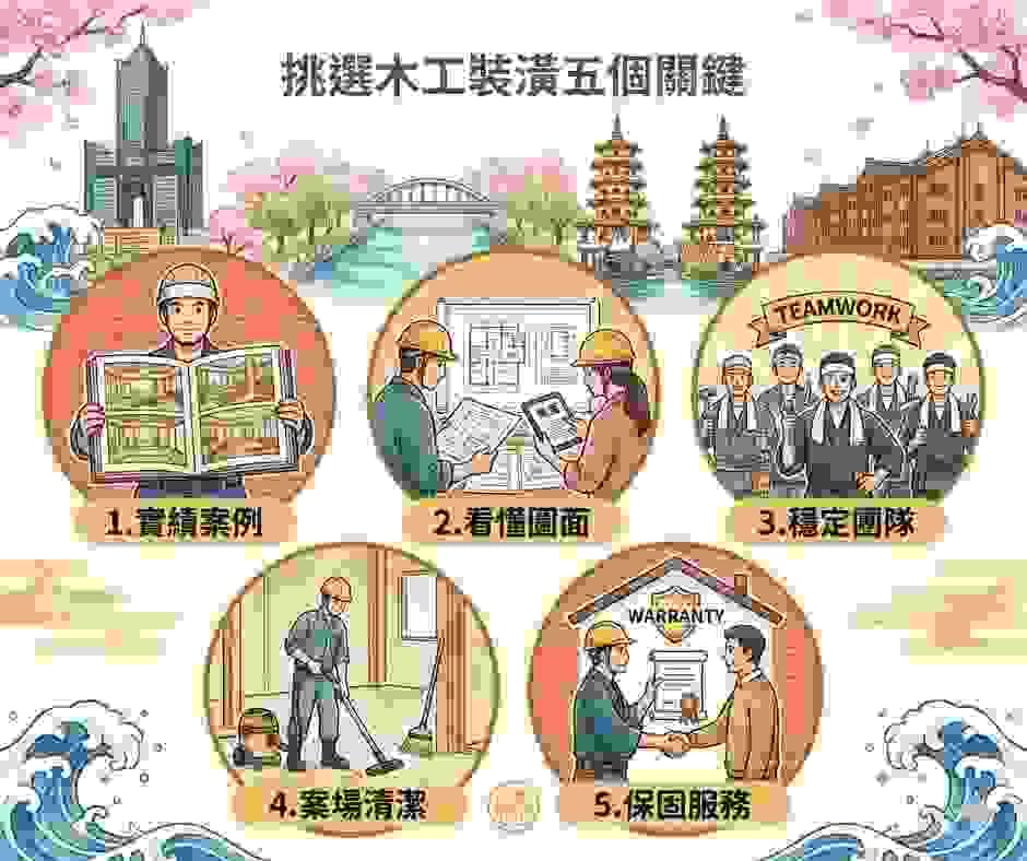 高雄木工裝潢五大選擇關鍵 高雄木工裝潢五大選擇關鍵