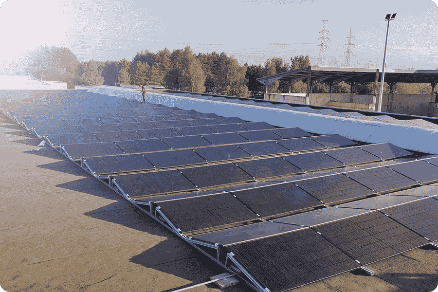 Hochtemperatur-Dächer Triple-Cut-Solarmodule