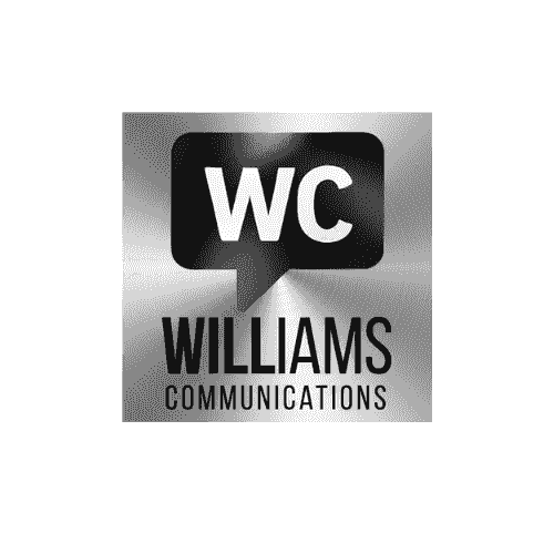 Williams Communications logo representing a full-service communications agency specializing in digital marketing, branding, social media strategy, SEO, and content creation for non-profits and businesses in Central Alberta