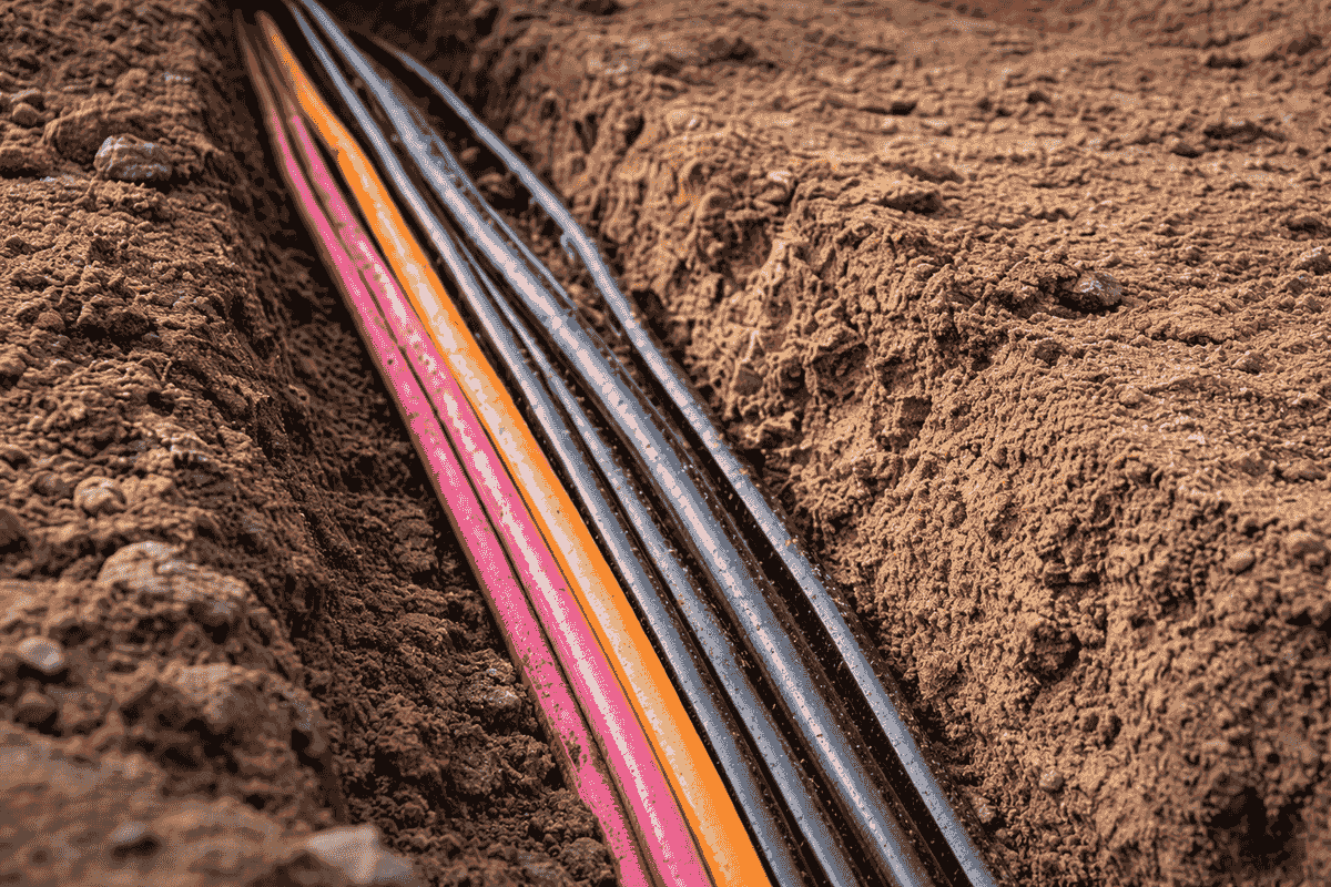 Fibre-optic trenching using hydrovac excavation for clean and accurate conduit installation Fibre-optic trenching using hydrovac excavation for clean and accurate conduit installation