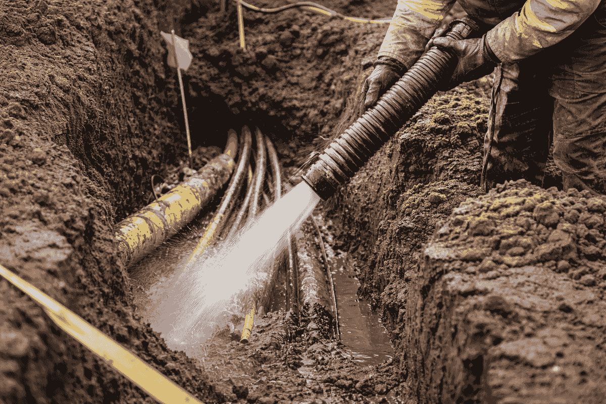 Precision hydrovac excavation around active underground utilities to reduce risk and damage Precision hydrovac excavation around active underground utilities to reduce risk and damage