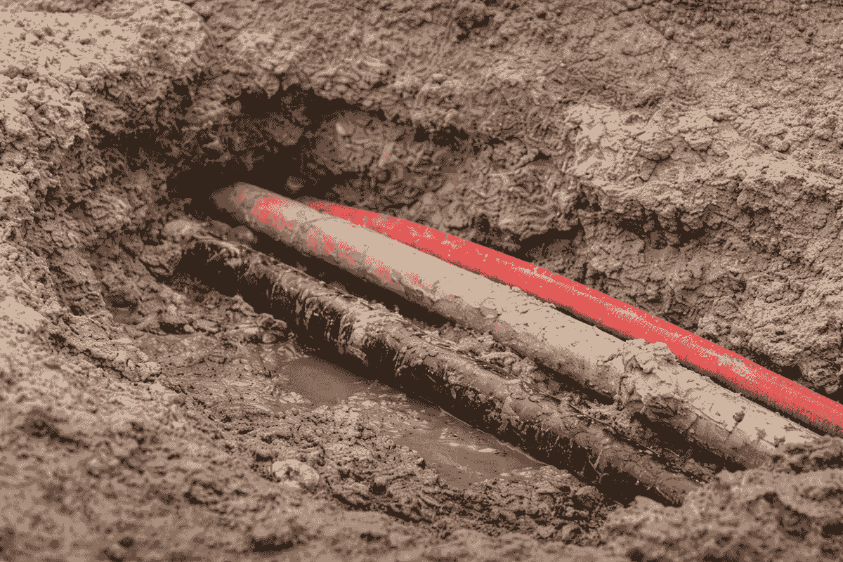 Utility daylighting using hydrovac excavation to safely expose underground gas, electrical, and fibre utility lines Utility daylighting using hydrovac excavation to safely expose underground gas, electrical, and fibre utility lines