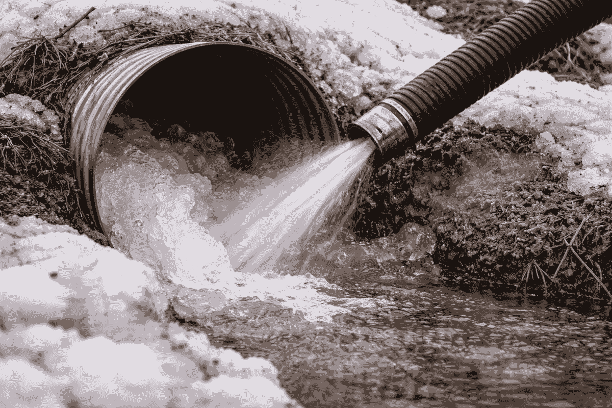Culvert de-icing using hydrovac equipment to safely remove ice blockages Culvert de-icing using hydrovac equipment to safely remove ice blockages