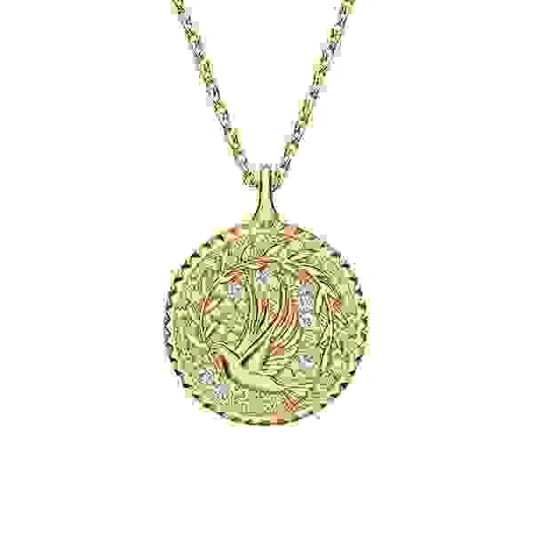 Brilliant Earth’s Jane Goodall Peace Medallion necklace in 14k gold with approximately 0.38 cts. t.w. lab-grown diamonds, $1,995