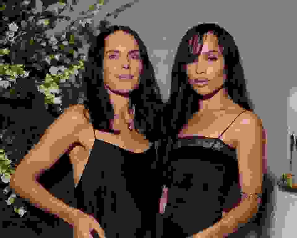 Jeweler Jessica McCormack with friend and campaign star Zoe Kravitz.