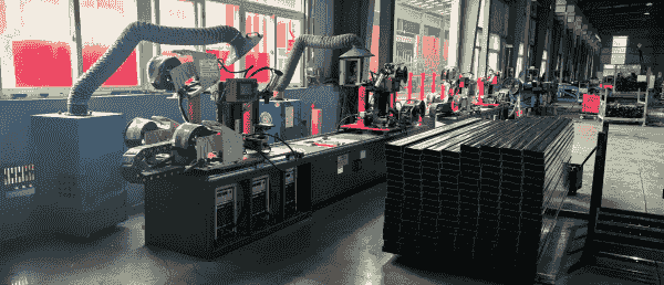 Pallet rack welding robotics Pallet rack welding robotics