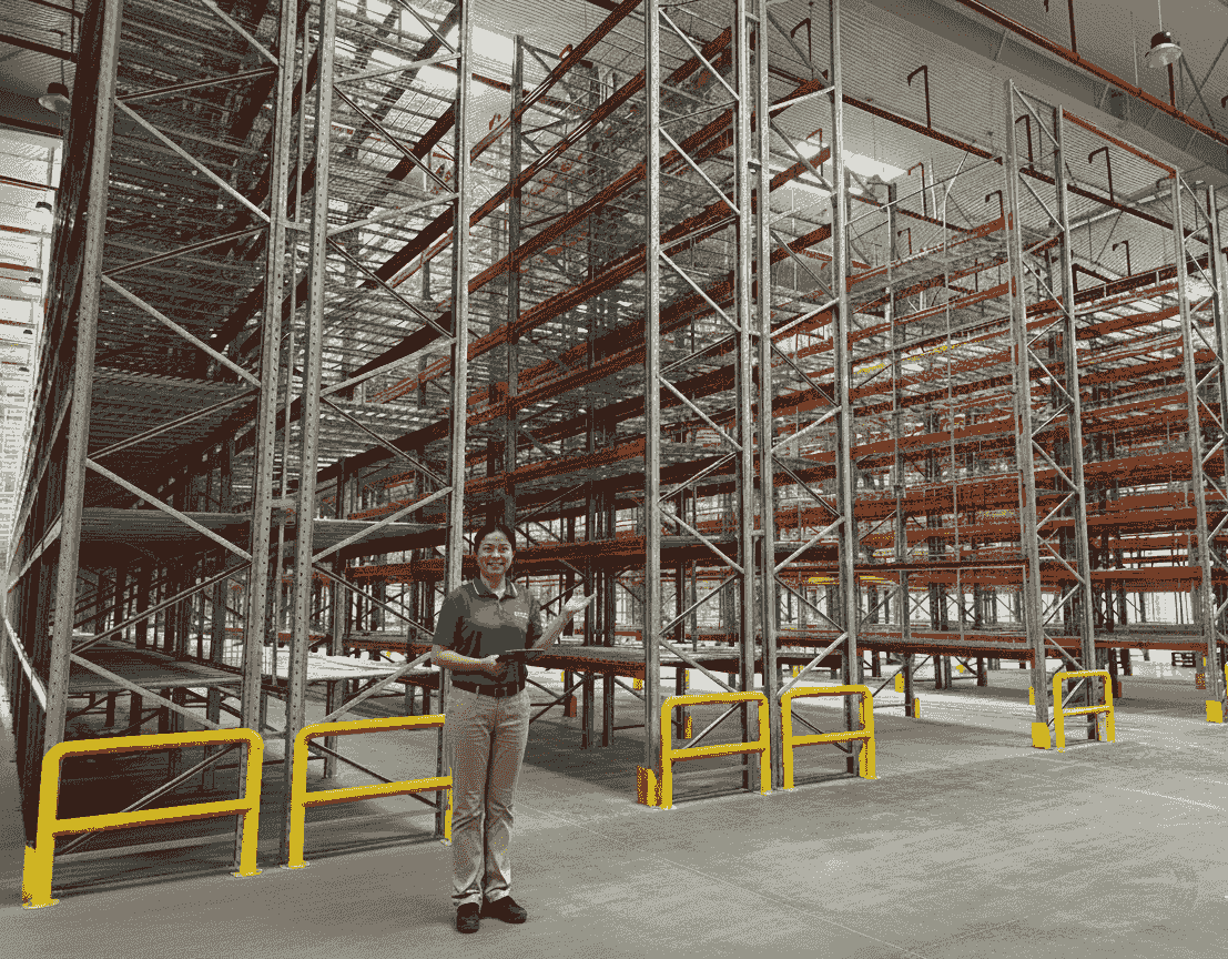 Selective racking installed for customer Selective racking installed for customer