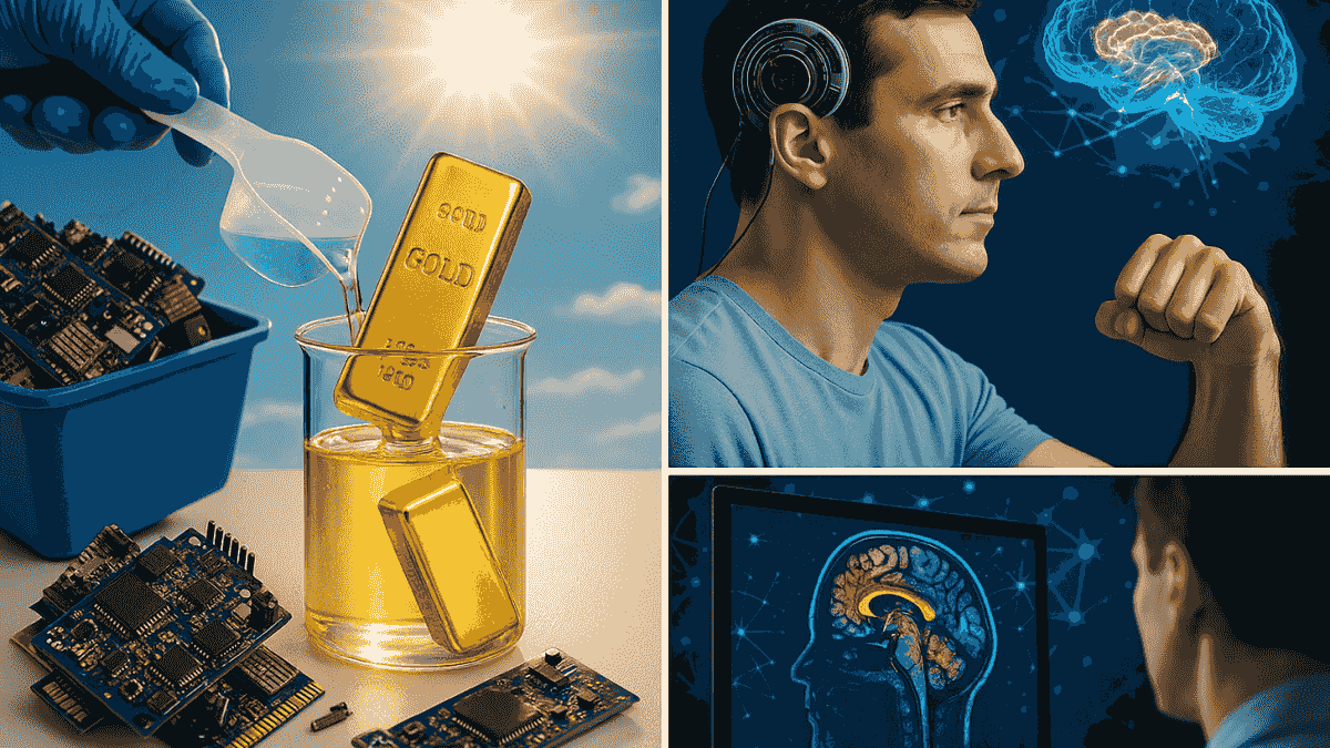 E-Waste To Gold, Mind-Controlled Movement, And AI Diagnoses: Tech Innovations Driving The Future Of Health And Beyond