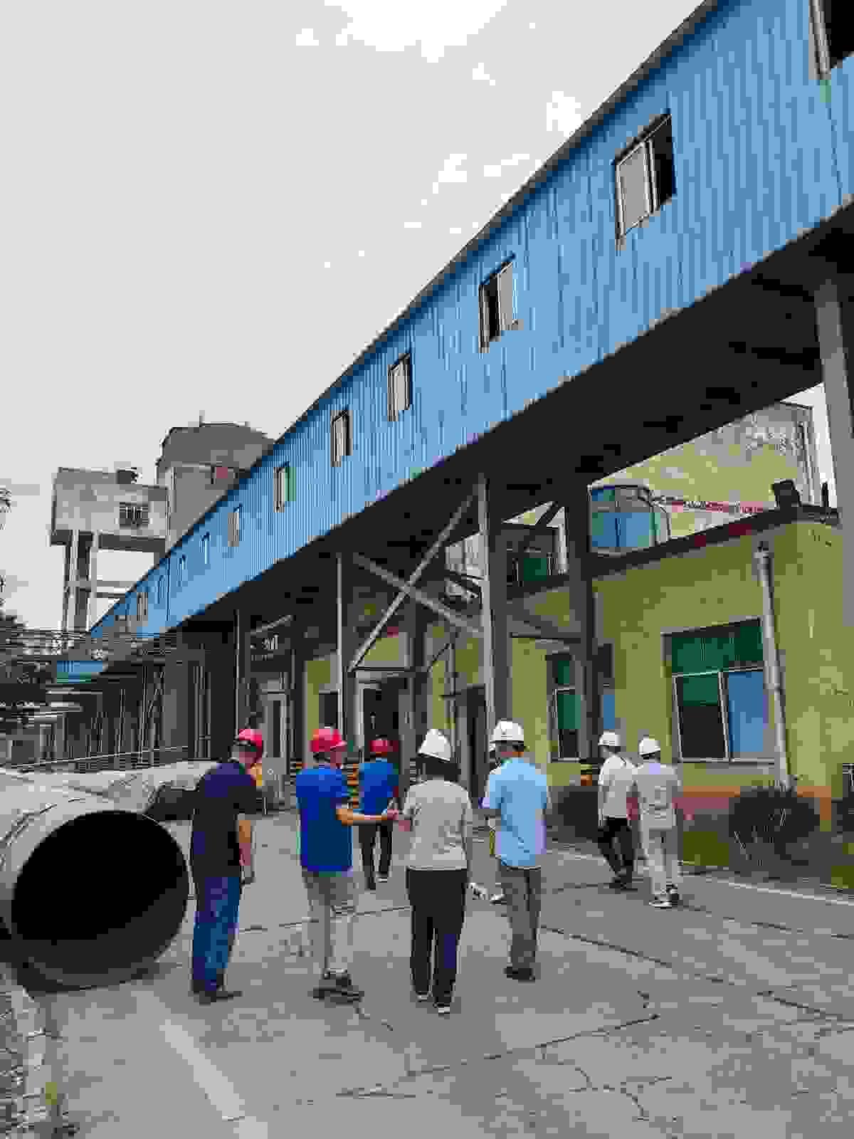 Our engineers in a salt plant which to be remodeled.