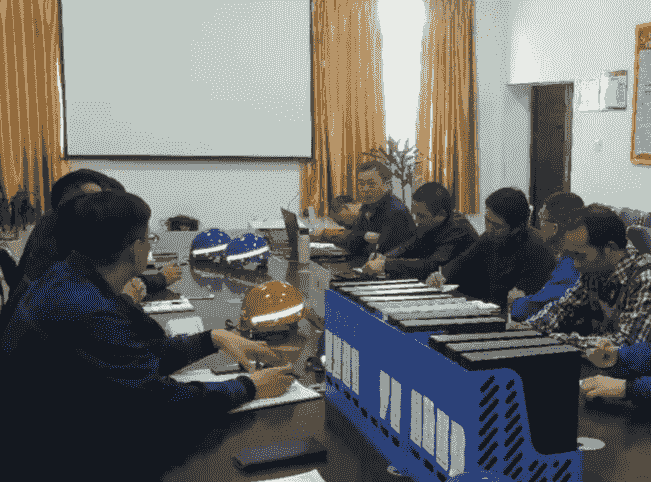 Meeting with staff of salt plant