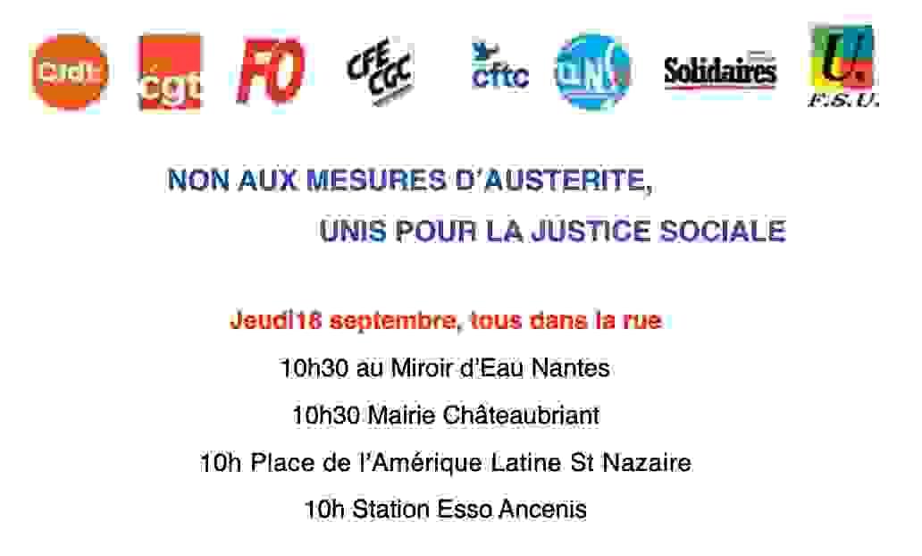 Intersyndicale des retraités CFTC de Loire Atlantique Rassemblement du  20 Mars 2025