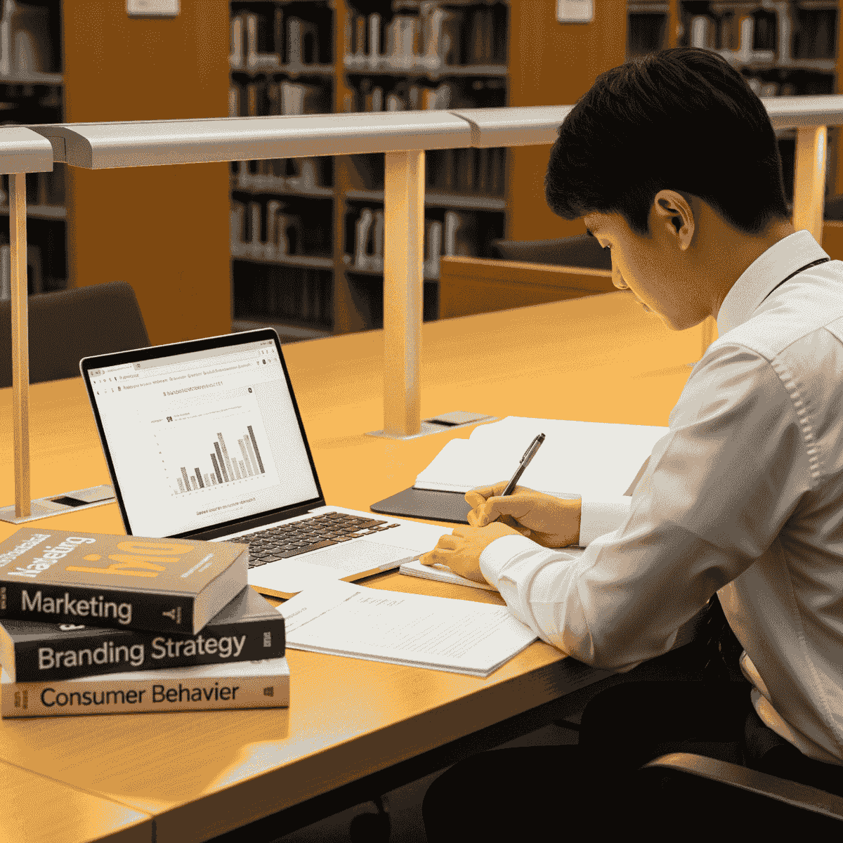 男研究生在國家圖書館查詢論文行銷,品牌,策略等關鍵字