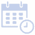 Calendar and clock icon Calendar and clock icon