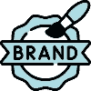 graphic designer creating branding and logo design for a business client