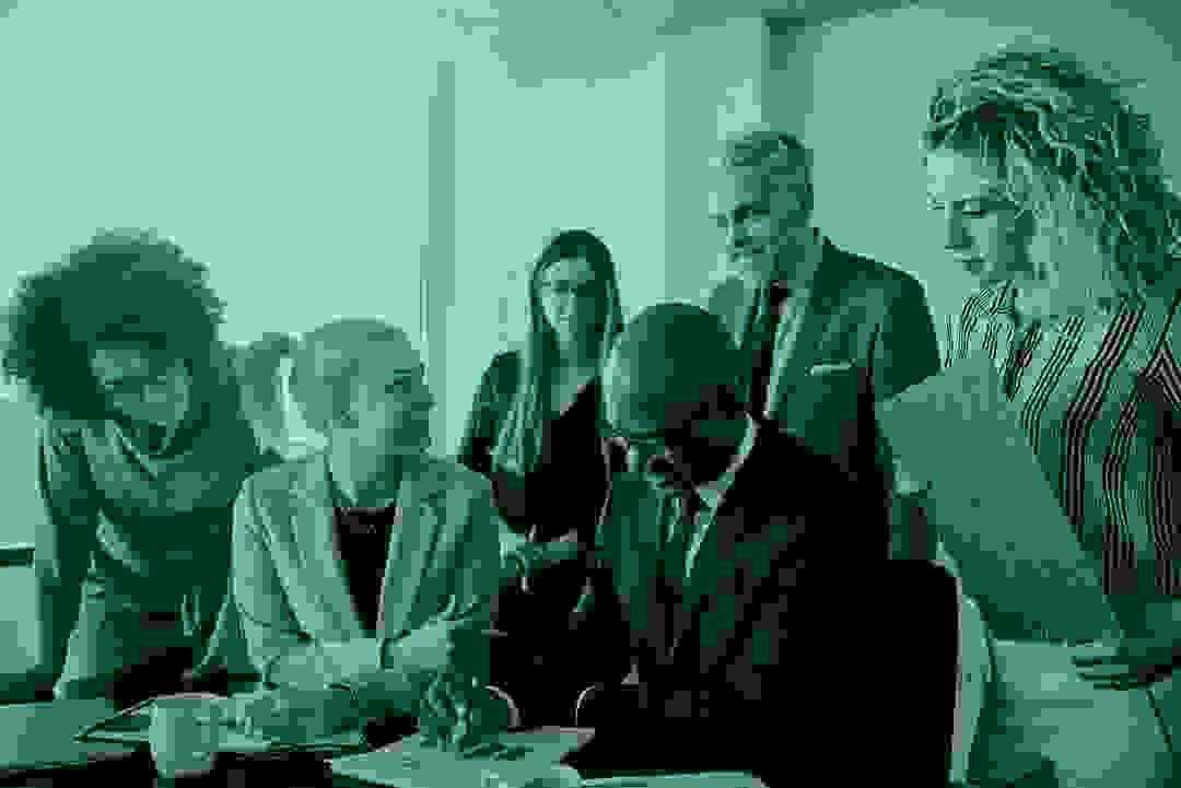 Legal team in a strategy meeting, planning marketing and branding improvements Legal team in a strategy meeting, planning marketing and branding improvements