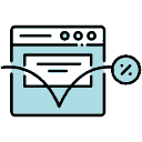 Arrow bouncing off a web page icon symbolizing bounce rate Arrow bouncing off a web page icon symbolizing bounce rate