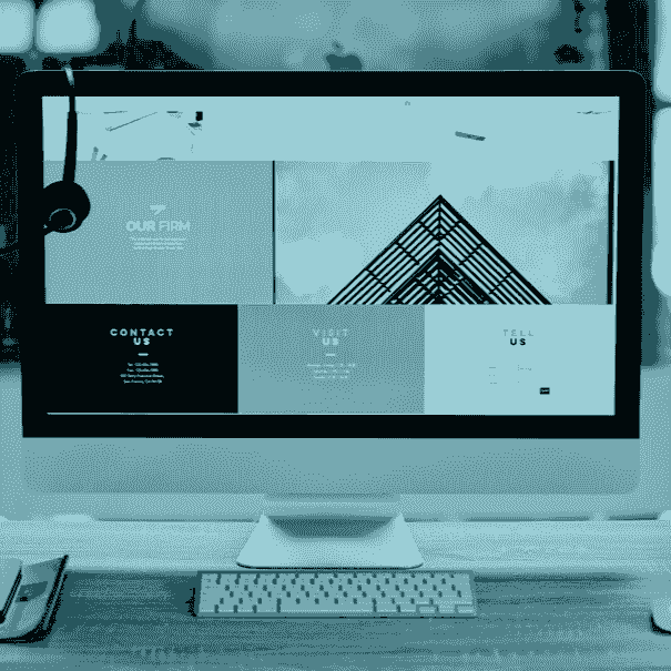 Website layout showing interior design portfolio with project galleries and contact form Website layout showing interior design portfolio with project galleries and contact form