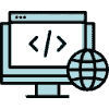  custom website design layout displayed on a laptop screen highlighting responsive web design