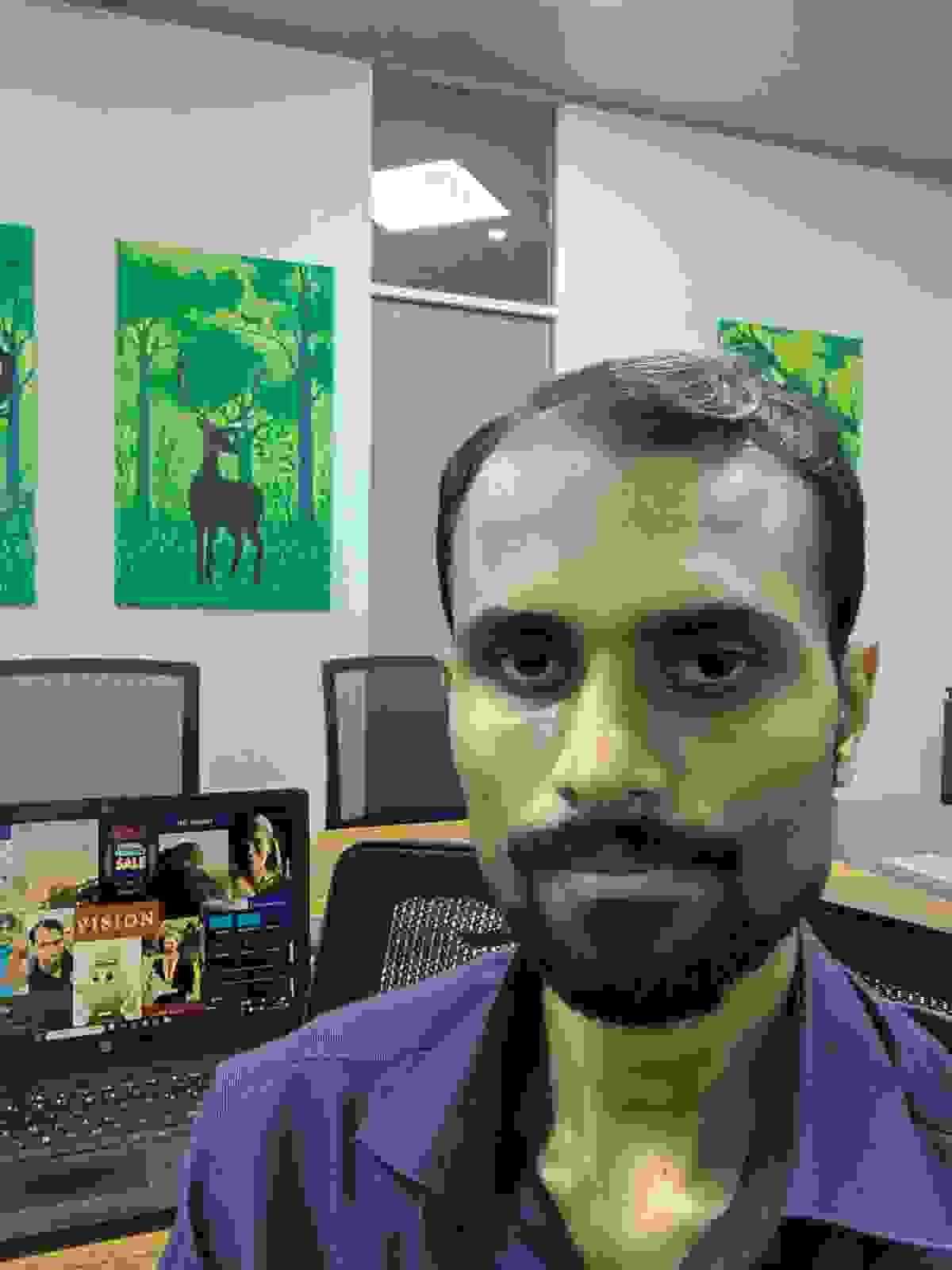portrait shot of Sachintha at work in Greenpeace SA portrait shot of Sachintha at work in Greenpeace SA