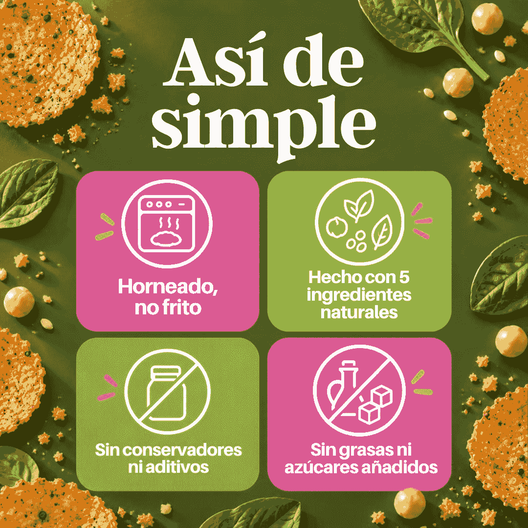 Nos esforzamos por redefinir el concepto de snack saludable, creando opciones que son tanto nutritivas como sabrosas. Innovador Qué ofrecemos At Quiero Santé, our goal is to produce an innovative snack with a high protein healthy snack alternative for all consumers. WE have a strong commitment to elevate the snack to the healthiest state keeping our products free of conservatives, added sugar and sweeteners, artificial flavours and food colorants. A key decision was to focus our effort to develop a unique and delicious mix of Mexican spices that elevate the aromas and flavours of our snack in order to please all palates. Nos esforzamos por redefinir el concepto de snack saludable, creando opciones que son tanto nutritivas como sabrosas. Innovador Qué ofrecemos At Quiero Santé, our goal is to produce an innovative snack with a high protein healthy snack alternative for all consumers. WE have a strong commitment to elevate the snack to the healthiest state keeping our products free of conservatives, added sugar and sweeteners, artificial flavours and food colorants. A key decision was to focus our effort to develop a unique and delicious mix of Mexican spices that elevate the aromas and flavours of our snack in order to please all palates.