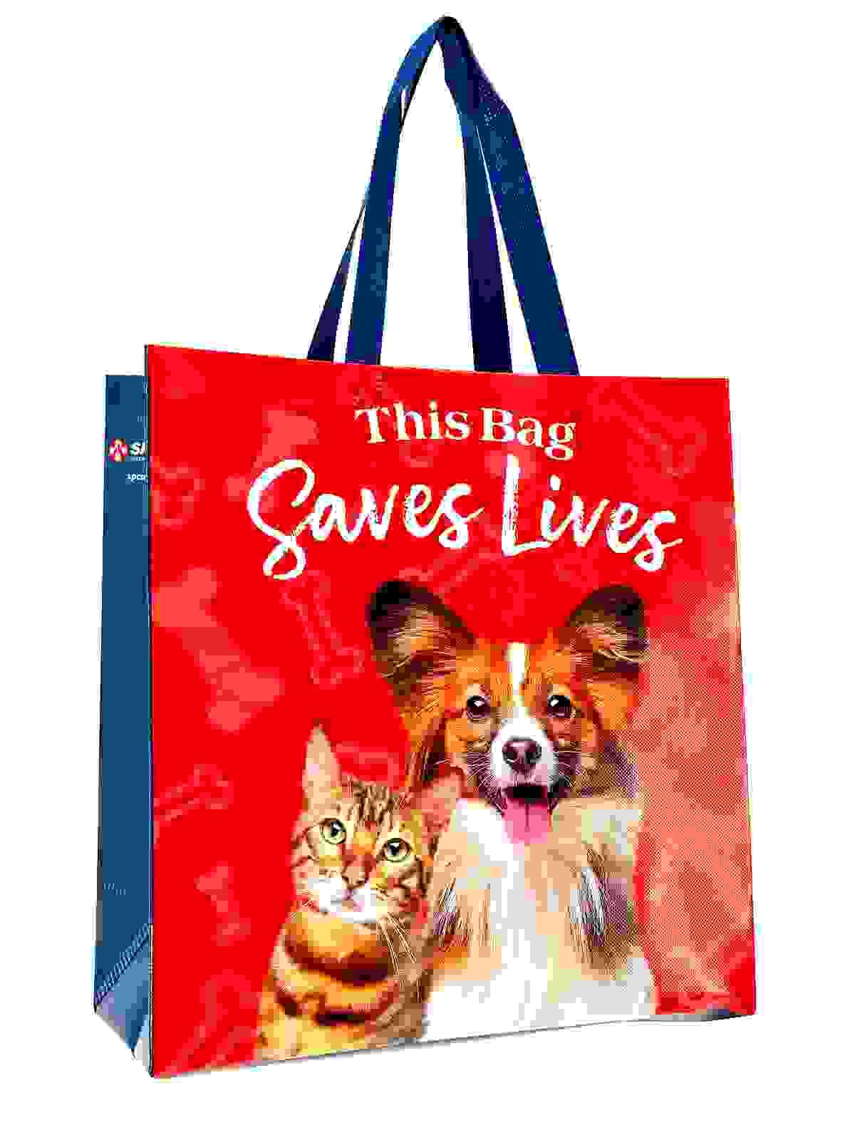 Reusable Eco-Friendly Ultrasonic Glossy Laminated Non-Woven Shopping Tote Bag 