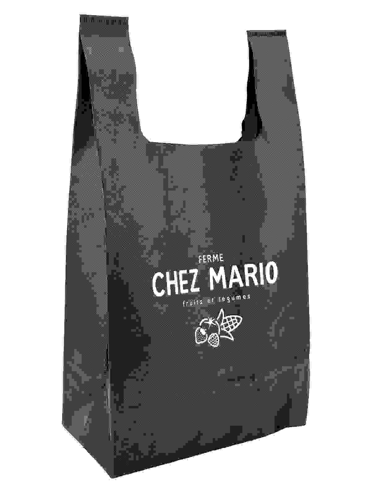 Custom Eco-Friendly Non Woven Vest Handle Bag Non Woven T Shirt Bag