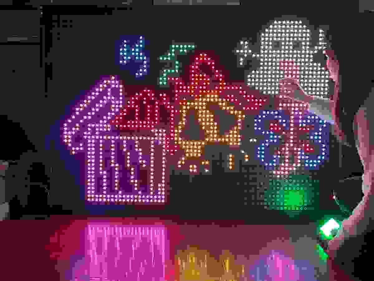 interactive installation, interactive game, light installation