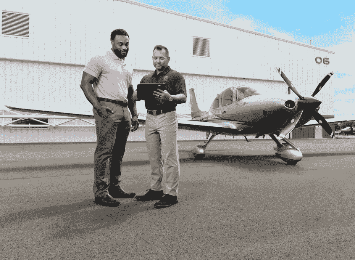 Elevate Your Aviation Skills with Our Cirrus Training Take Flight with Confidence Headline Upgrade Your Life. Subhead "Cirrus Training Made Simple. Adventures Made Possible". Successful businessmen struggle to find reliable flight training for Cirrus Aircraft. The Ohio Flight Center offers streamlined training that fits busy lifestyles, empowering you to fly confidently. Put time back into your life while Experiencing the thrill of flying your own Cirrus and enjoy new found freedom to live your adventures.