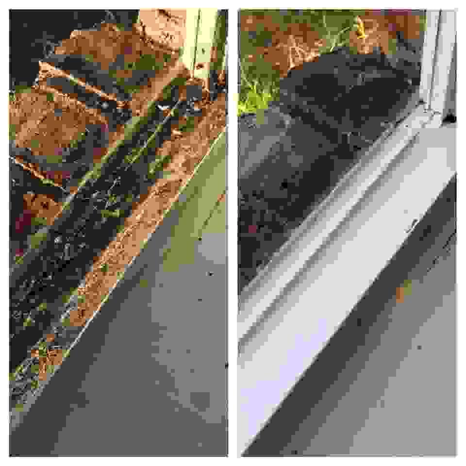 Before and After of very dirty window cleaning in DeSoto Before and After of very dirty window cleaning in DeSoto